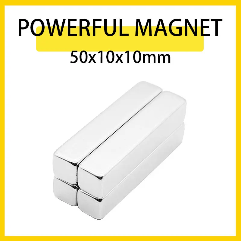 

1~10PCS 50mm x 10mm x 10mm Neodymium Magnet 50*10*10mm N35 NdFeB Block Super Powerful Strong Permanent Magnetic imanes