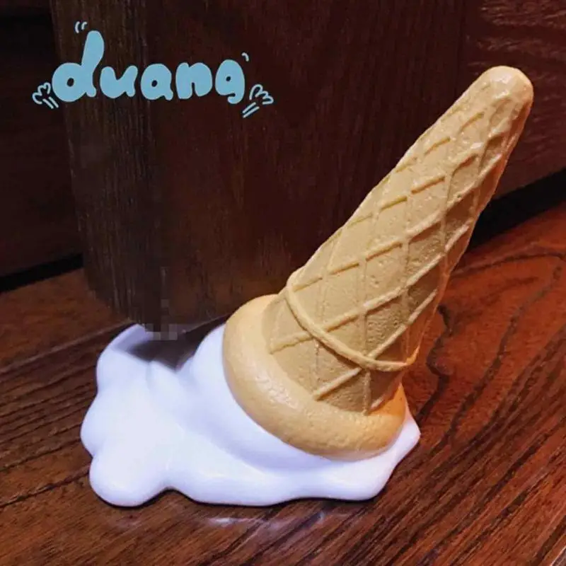 Door Stop Decoration Decorative Floor Door Stoppers for Floor Protection Banana Or Ice Cream Doorstops Stop Wedges decorative door stop