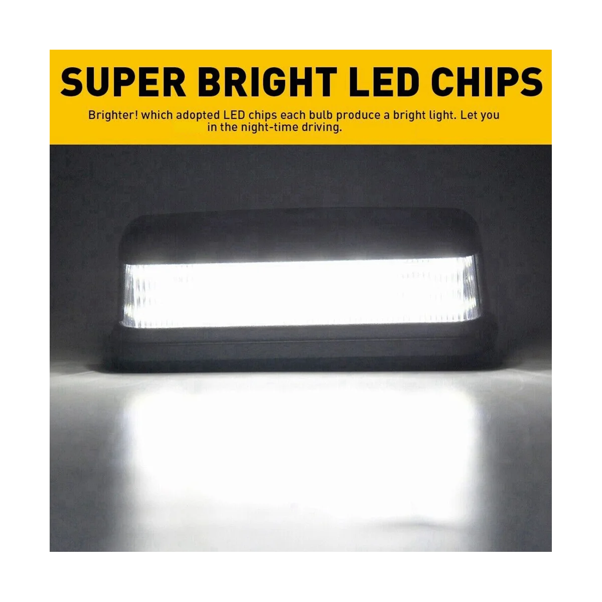 

12Pcs Car Front Rear Signal Indicator Lamp Stop Fog Reversing License Plate Light for 90 110 130