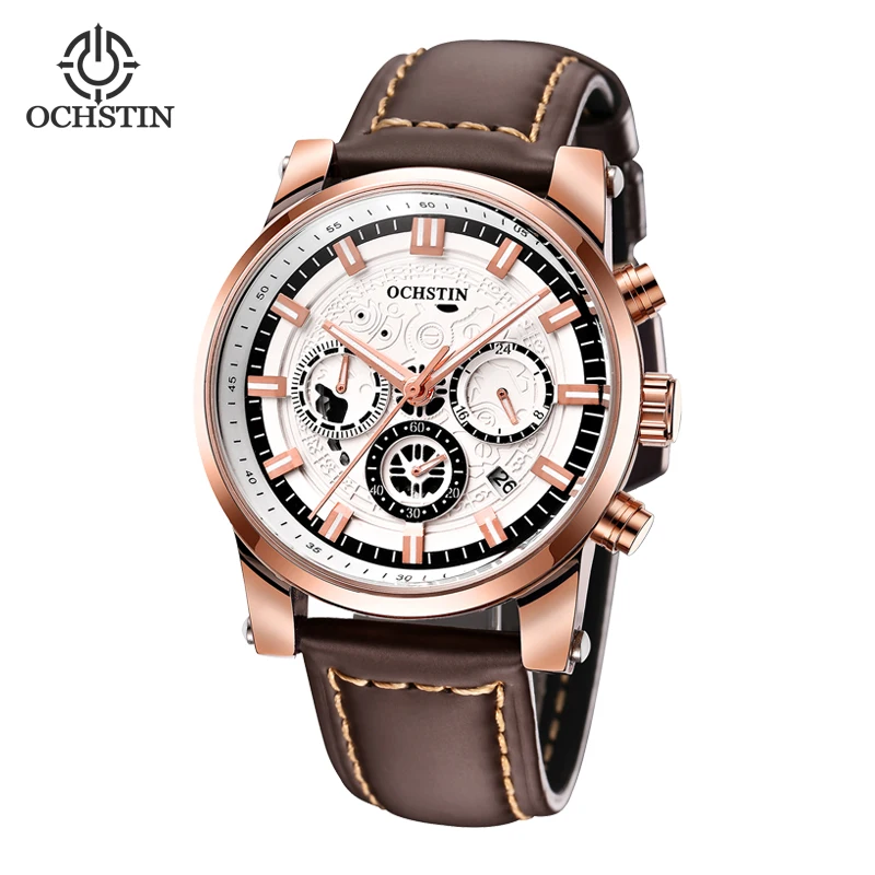 Ochstin 2024 New Fashion Casual Watch Multifunctional quartz movement Waterproof male relojMen's quartz watch Luminous Clock
