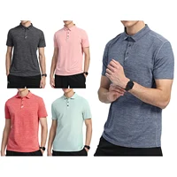 Men's Golf Shirt Quick-Drying Short Sleeve Breathable Active Sportswear T-Shirt for Outdoor Sports Size XS-4XL