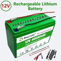 Batterie étanche 12V, grande capacité, 40a, Rechargeable au Lithium, pour pulvérisateur, voitures jouets électriques pour enfants, échelle Audio 1
