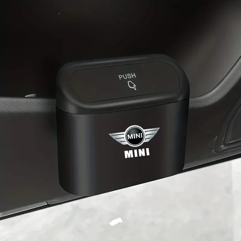 Pressing type car trash can portable trash canriesFor Mini Cooper R50 R52 R53 R55 R56 R60 R61 F54 F55 F56 F60 Clubman