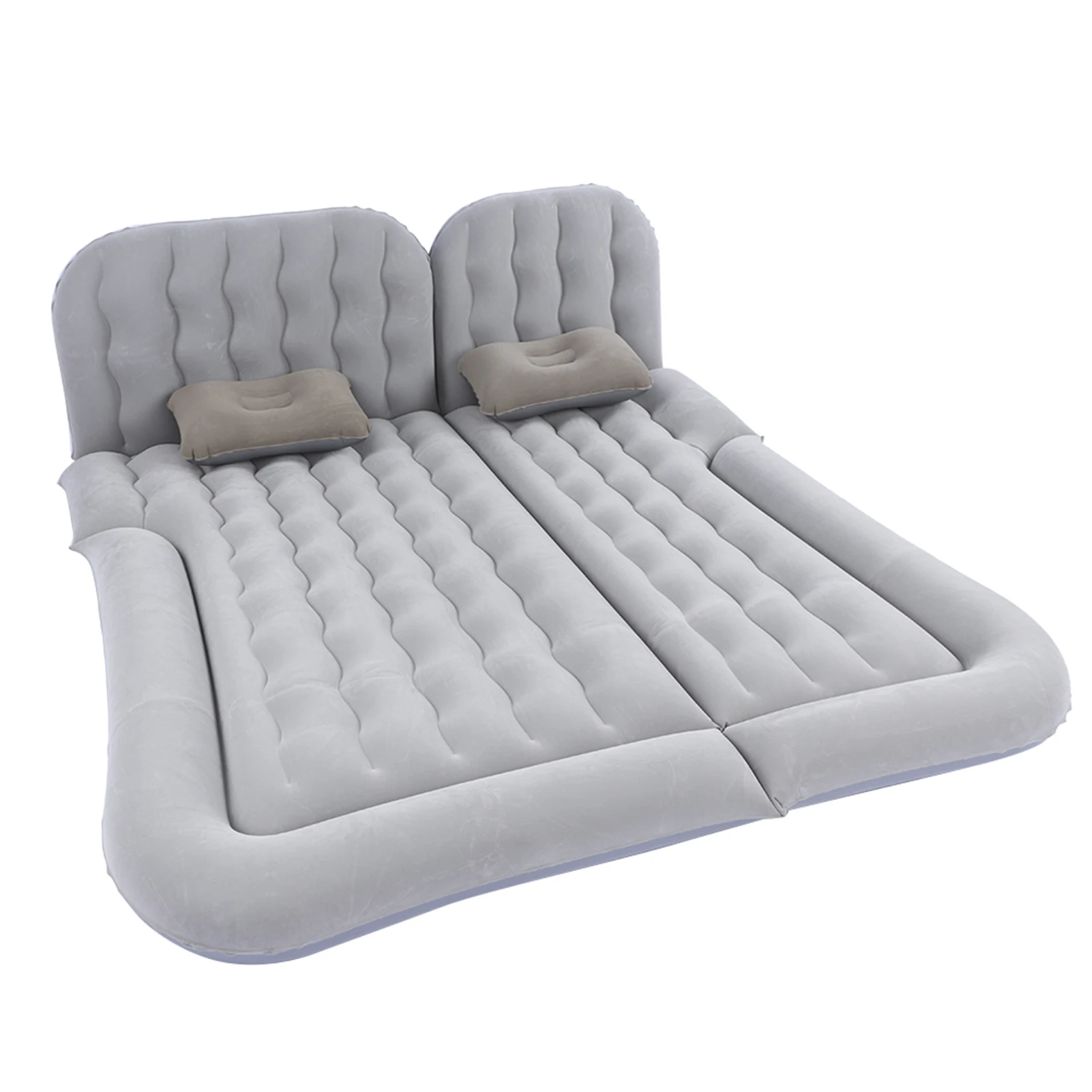 2‑In‑1 Multifunction Inflatable Travel Mattress PVC Flocking Soft Sleeping Rest Cushion for Car SUV