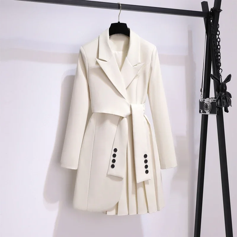 

Vintage Women's Trench Autumn/Winter Jacket Fashion Snowsuit Korean New Large Size Clothing Female Long Sleeve Loose Coats