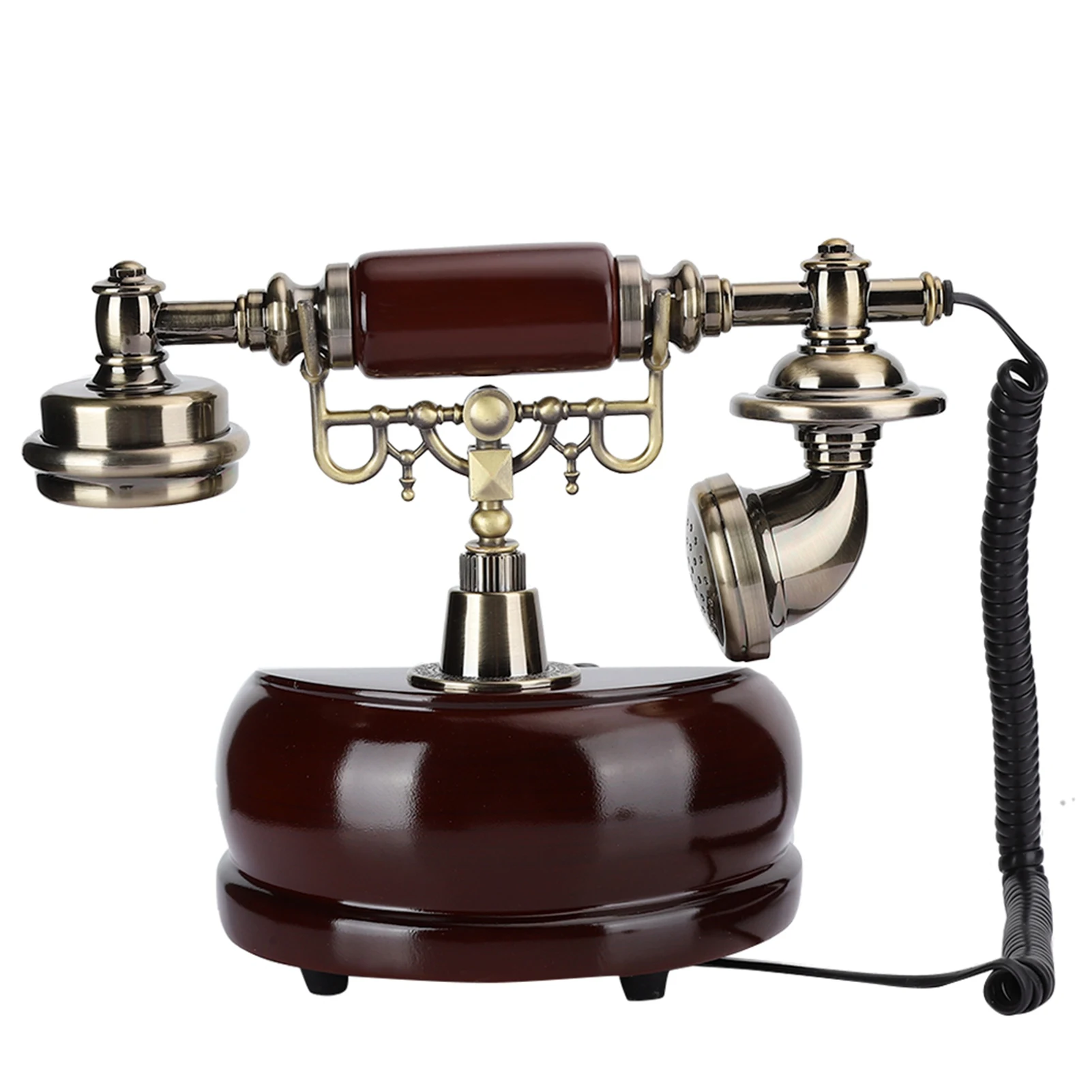 MYS‑6200A Resin Dual Purpose Antique Craft Decoration  Vintage European Telephone Telephone Decoration