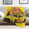 Joey Logano Next Gen Mustang 2022 Throw Blanket Bed Fashionable Plaid on the sofa manga Blankets 2