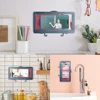 Liner Tablet Or Phone Holder Waterproof Case Box Wall Mounted All Covered Mobile Phone Shelves Self-Adhesive Shower Accessories 2