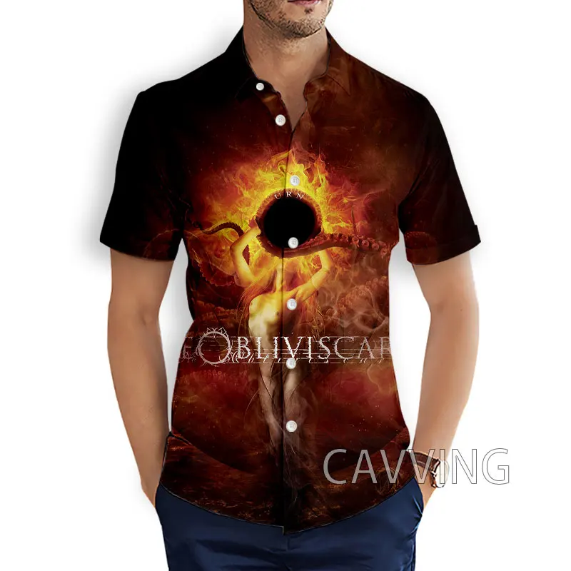 

CAVVING 3D Printed NE OBLIVISCARIS Rock Fashion Casual Shirts Men's Short Sleeves Loose Breathable Hawaii Shirts