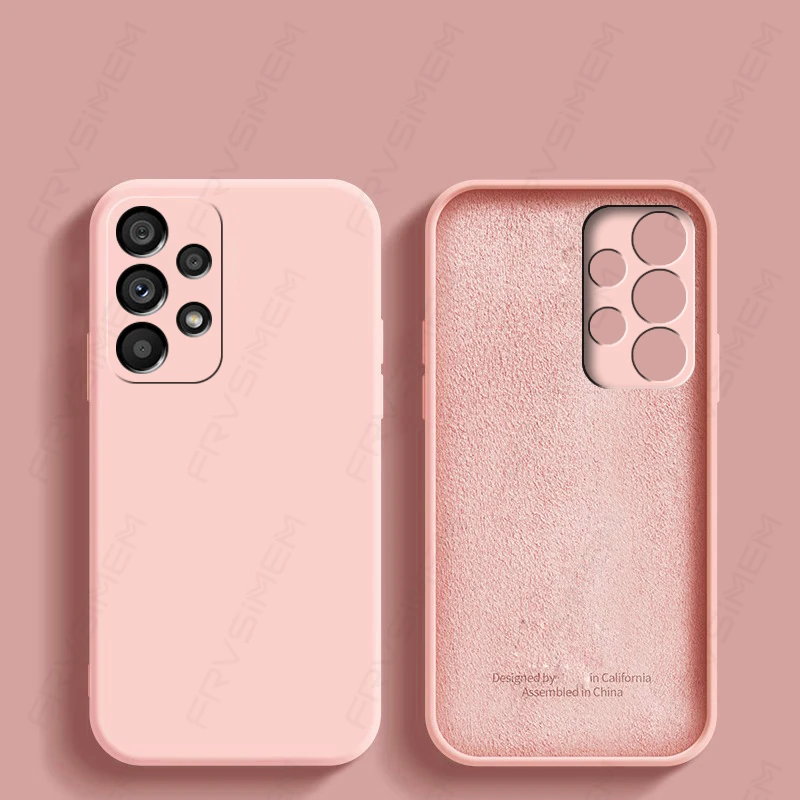 Luxus Original Flüssigsilikon Soft Cover für Samsung Galaxy A12 A22 A32 A22S A52 A72 A52S A33 A53 A73 5G M32 M12 M52 M_voghion.com