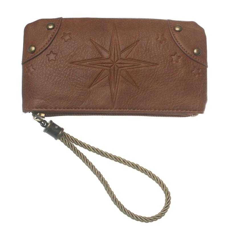 High quality fashionable embossed willow nail women's wallet, large capacity women's card holder 2
