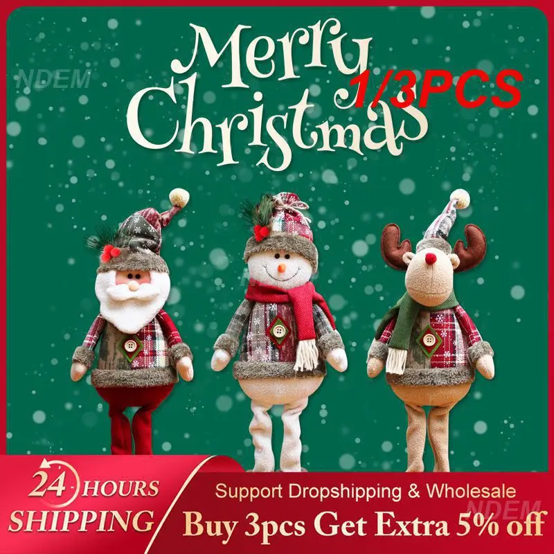 

1/3PCS Ornament Adorable Unique Unique Christmas Tree Decoration Doll Festive Dolls Must-have Christmas Festive Versatile Tree