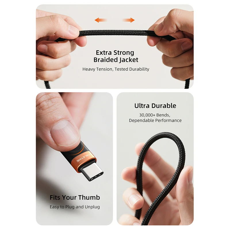 High-Speed PD 60W USB-C Fast Charging Cable