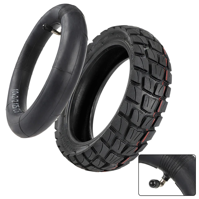 10 Inch 80/55-6.5 Tyre Set Inner Tube Off-road Tire With Nozzle Universal  For