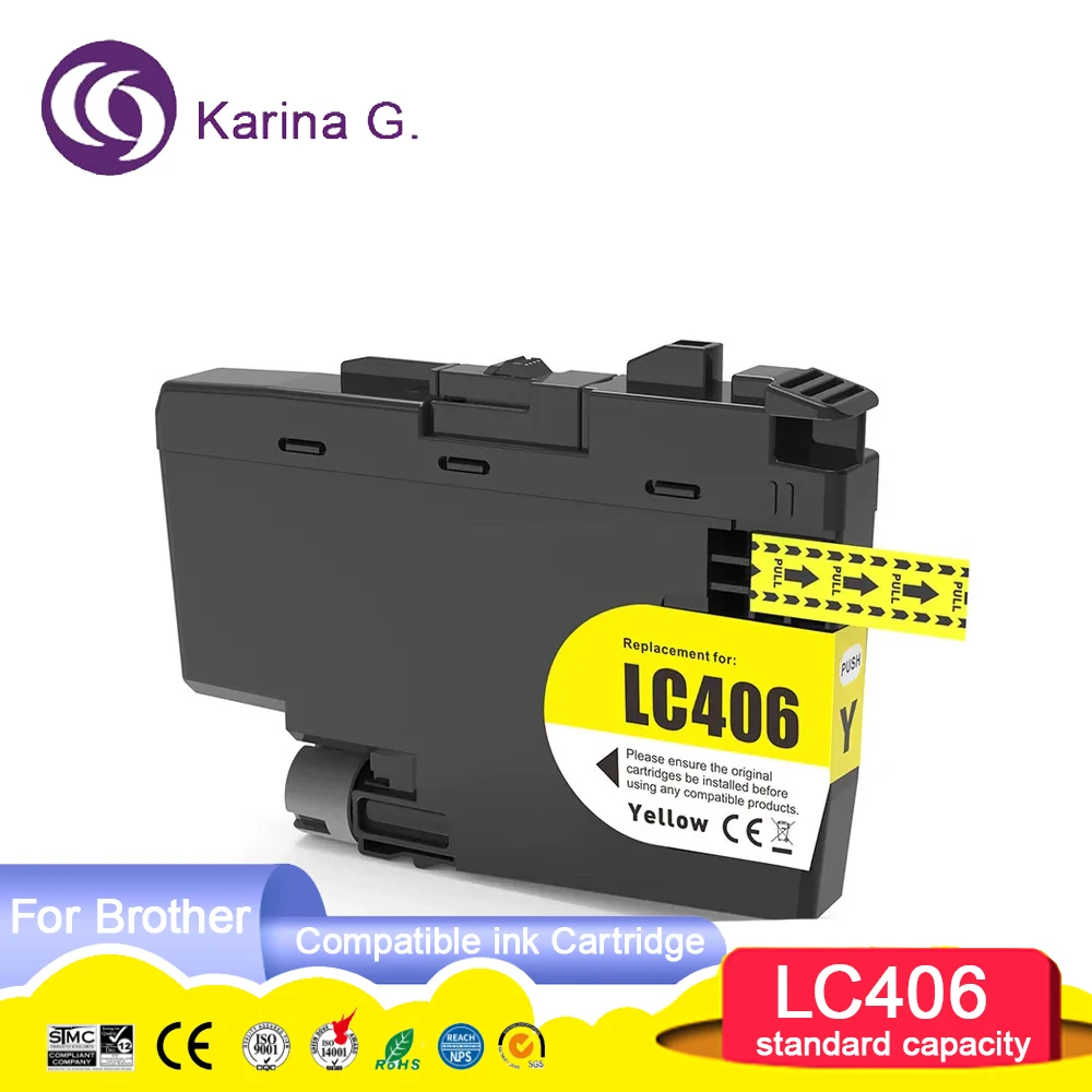 Standard capacity LC406 LC 406 Premium Color Compatible Printer Ink Cartridge fo