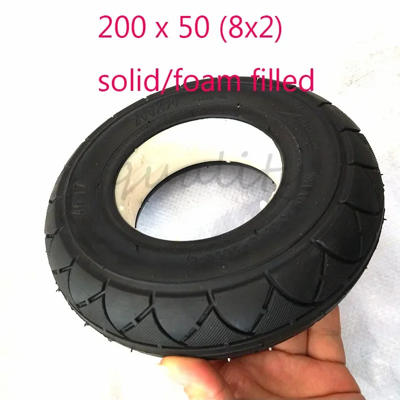 

Высококачественный 8 дюймов 200x50 (8x2) твердый/заполненный пеной 200x50 для бритвы E100 E125 E200 скутер Vapo