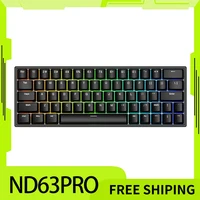 Irok Nd63 Pro Mechanical Keyboard Wired Magnetic Switch Hotswap Rgb E-Sports Customize Keyboard For Accessories Office Gaming