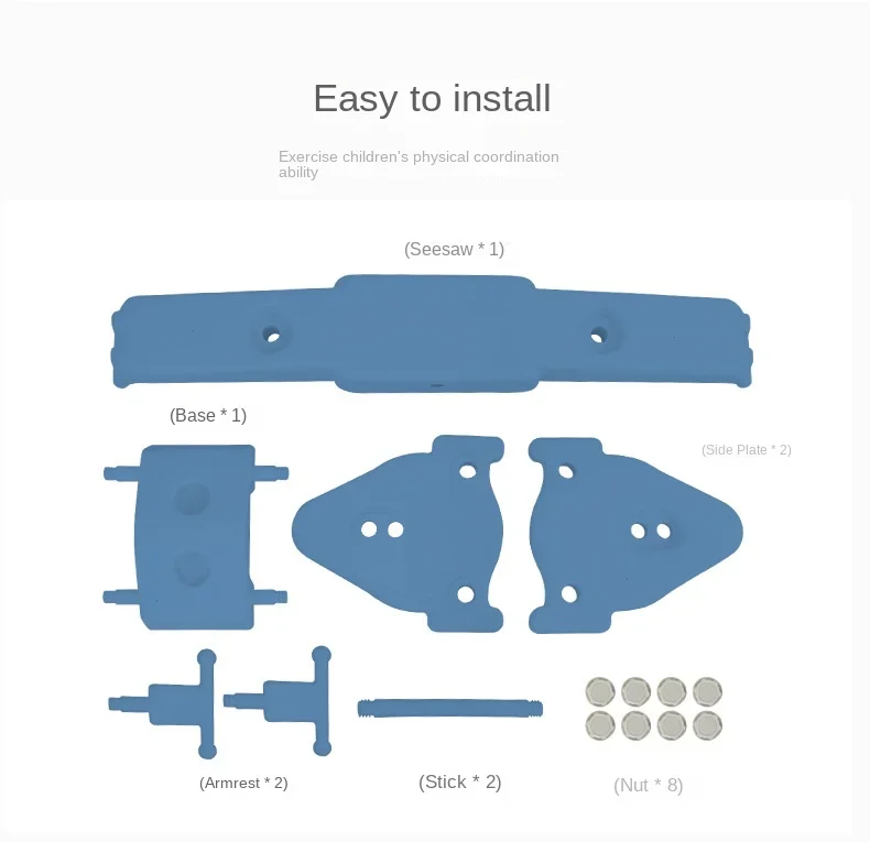 Children Double Rocker Seesaw Indoor Outdoor Toys Plane Seesaw