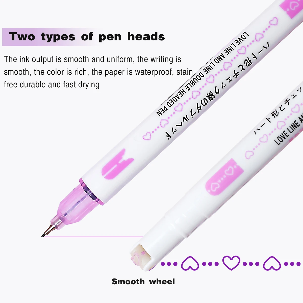 Contour Marker 8pcs Dual Line Dual Tip Curve Pens Multicolor Fun Curved Quick Dry Markers Note Drawing Highlighter
