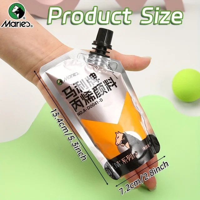 Marie's 5 confezioni da 100 ml/3,38 once set di colori acrilici colorati per modelli, artigianato fai da te, tela, uova, roccia, legno, parete per adulti e artisti 6