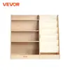 VEVOR 4-Tier Kids Wooden Bookshelf Six-Layer Sling Bookcase Baby Storage Book Rack for Kids Room Playroom Kindergarten Nursery 1