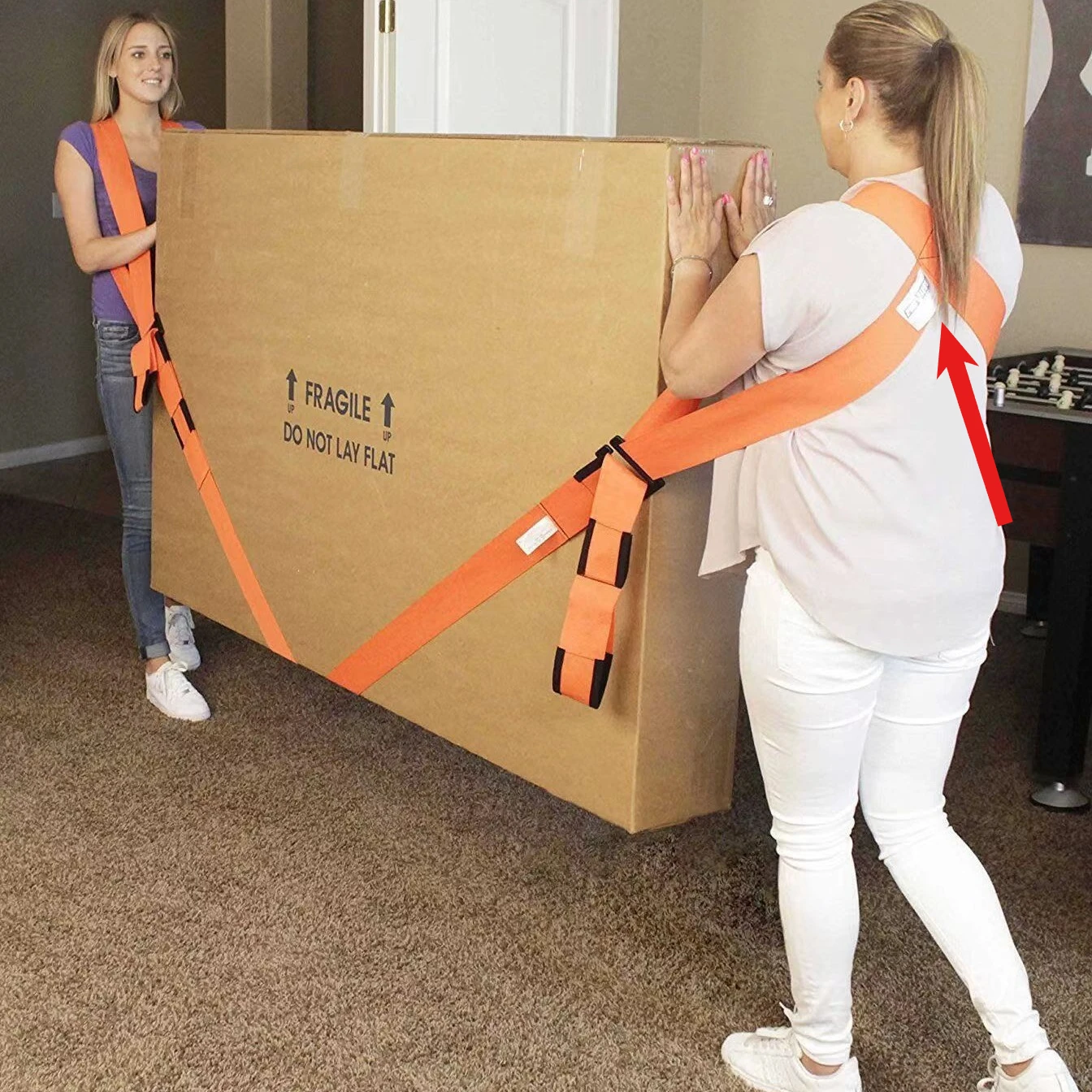 Heavy-Duty Furniture and Appliance Moving Straps – Reusable, Durable, and Labor-Saving