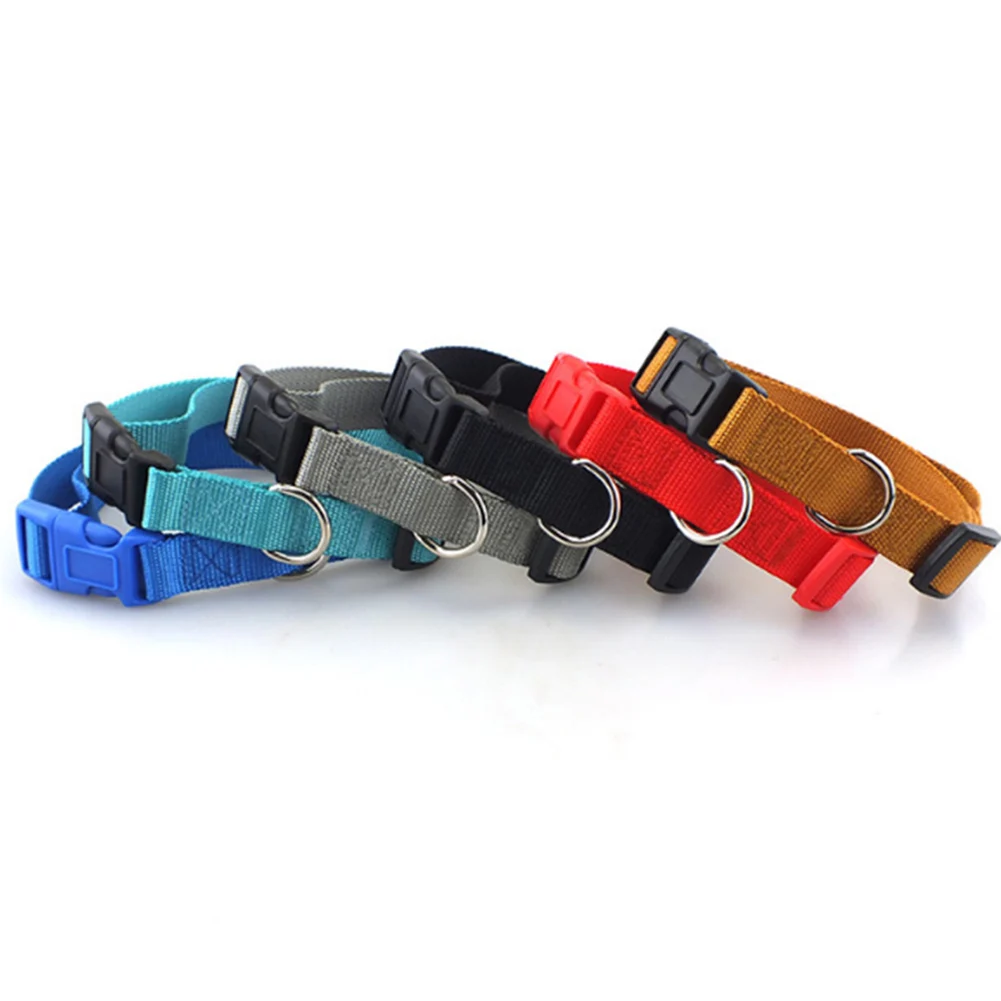 Dog Collar Heavyduty Nylon Pet Collar for Small Medium Large Dog Blue Red BlackGray ，Safe, sturdy，reliable，Adjustable