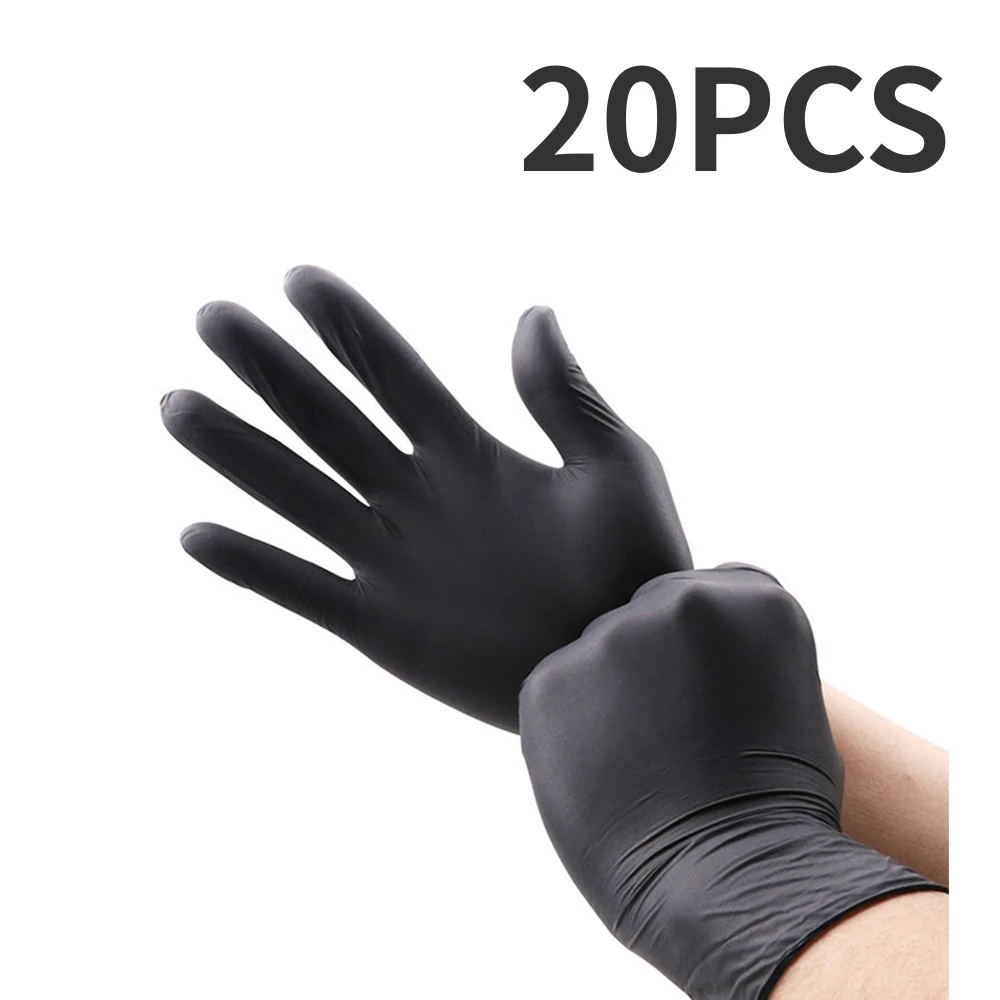 G & F 15226 M Guantes de jardinería, trabajo con revestimiento de nitrilo  guantes de la mujer, paquete de 6 pares