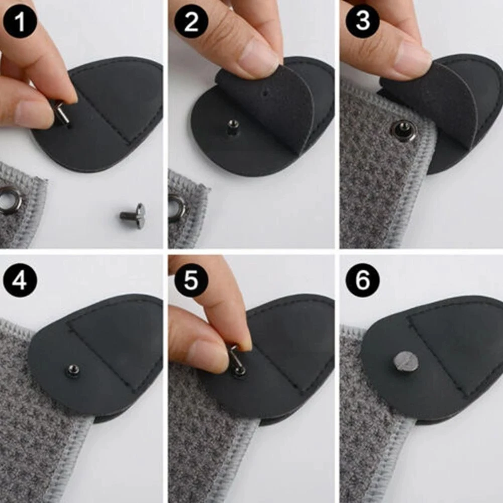 Ready Stock 1pcs microfiber golf towel with powerful magnetic ball wiping cloth 40x60cm 4