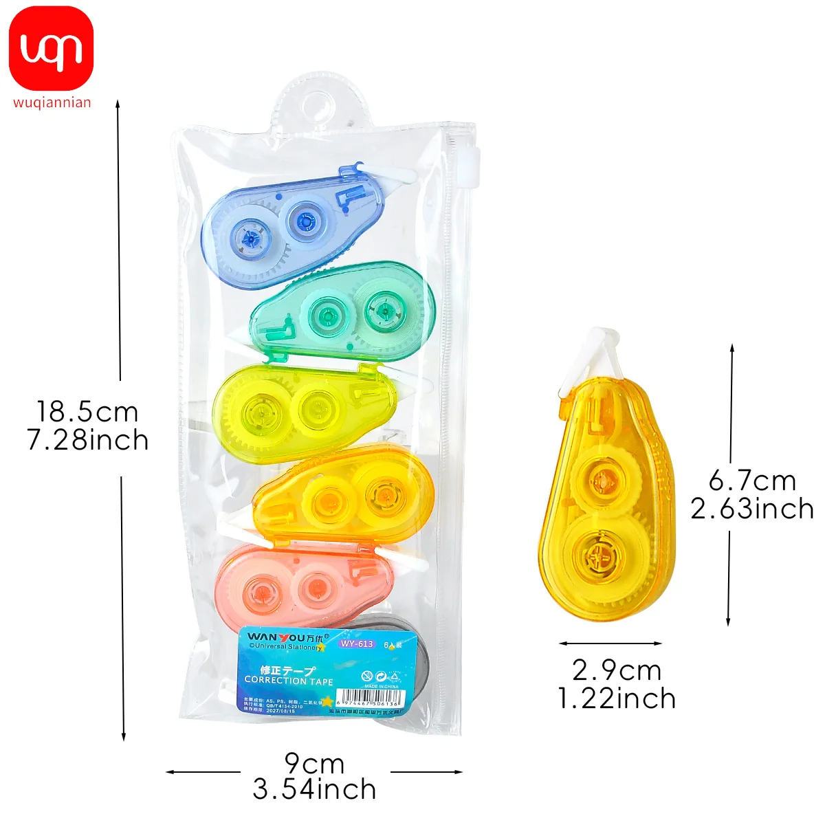 6PCS/4 sets Mini portable whiteboard School supplies Children's Whiteboard Tape Marking Writing Computer Tool For Tipex Students,portable whiteboard