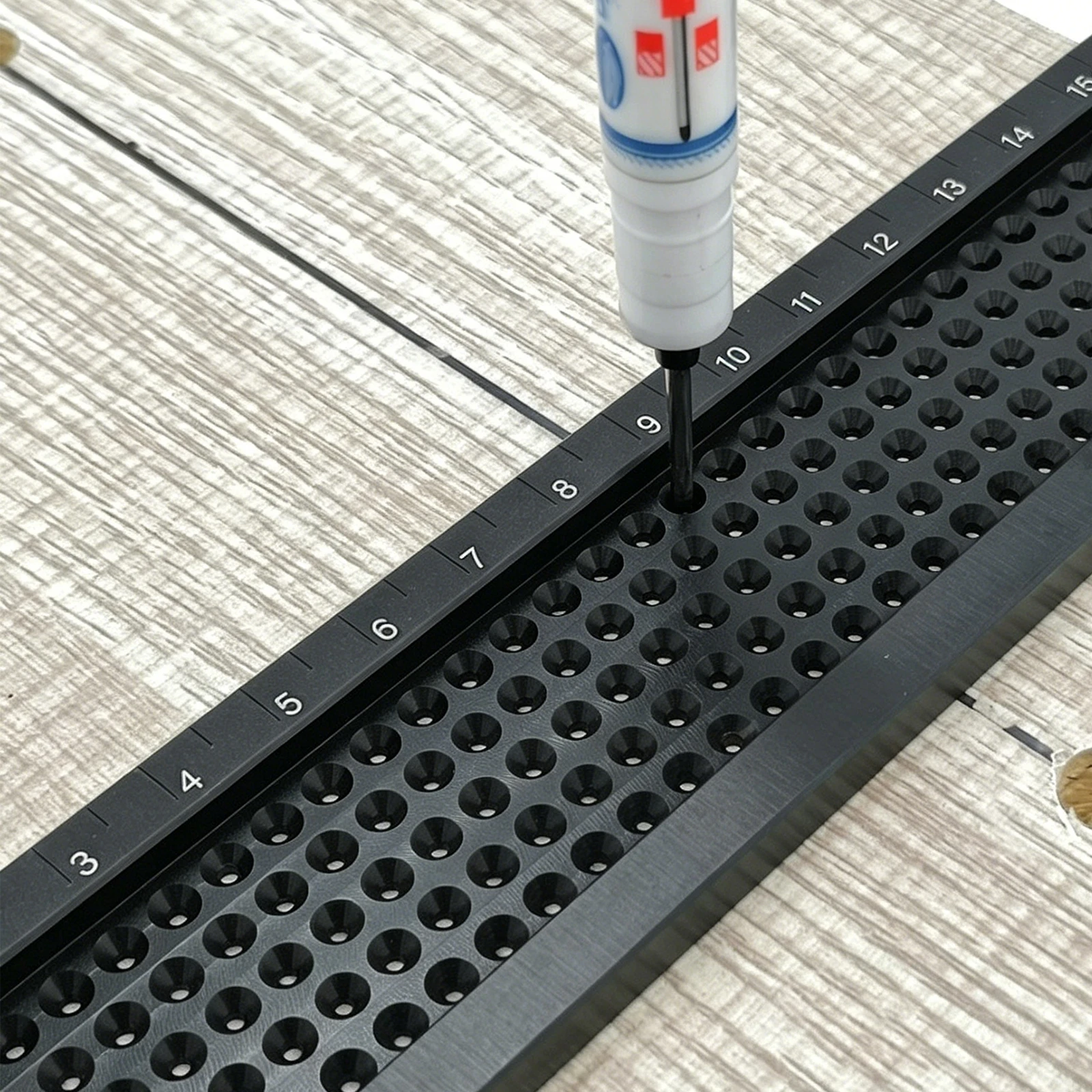 목공 및 목수 작업용 T형 사각자, 알루미늄 합금 수동 마킹 도구 및 평행선 측정용 스크라이버