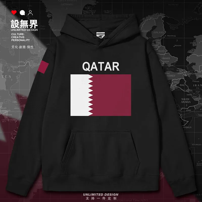 

Qatar Country mens hoodies hoodie pullovers winter streetwear jerseys crewneck sweatshirt white printed autumn winter clothes
