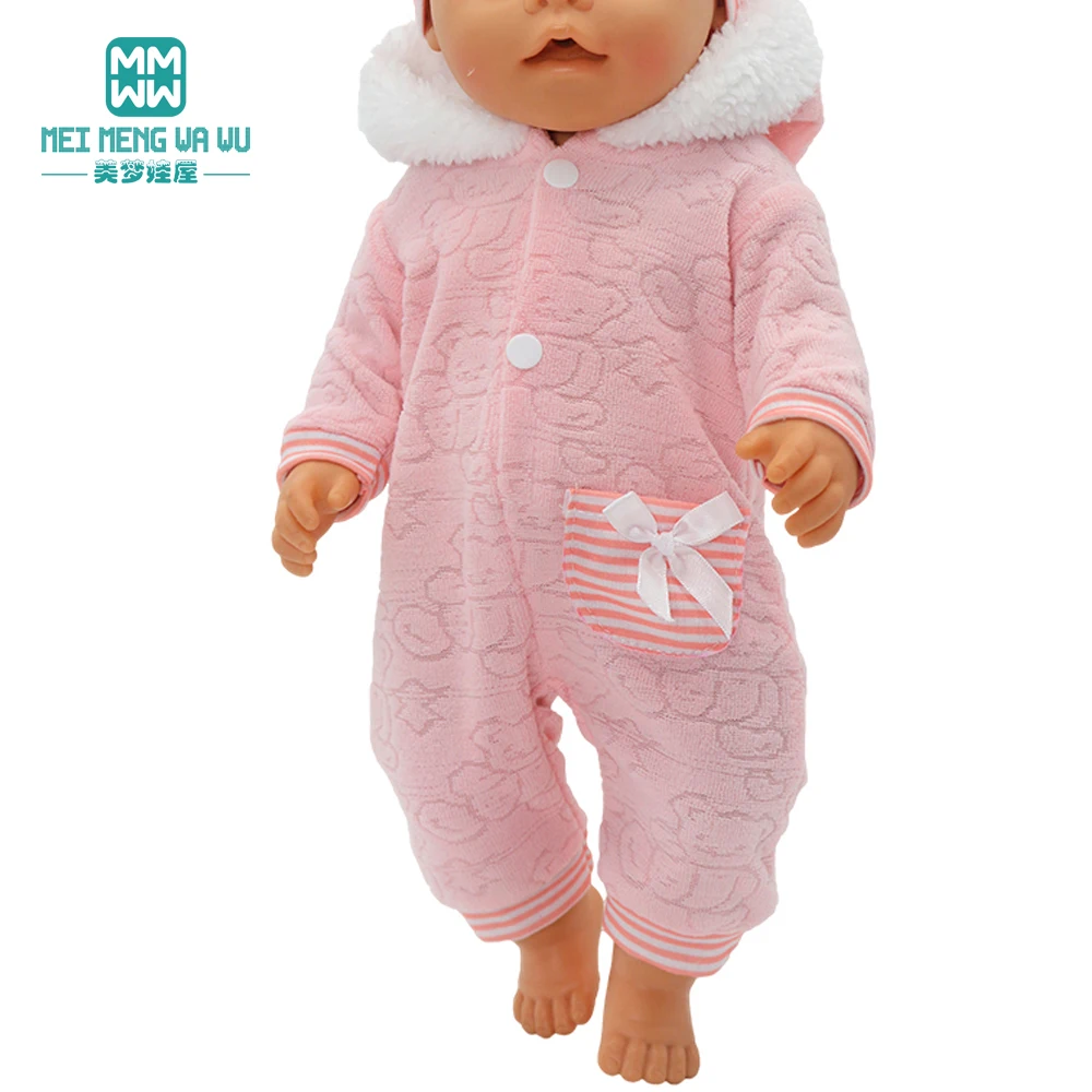 Clothes for doll fit 45 cm American doll accessories Fashion Denim shorts woolen coat jacket dress gift doll clothes barbie doll clothes