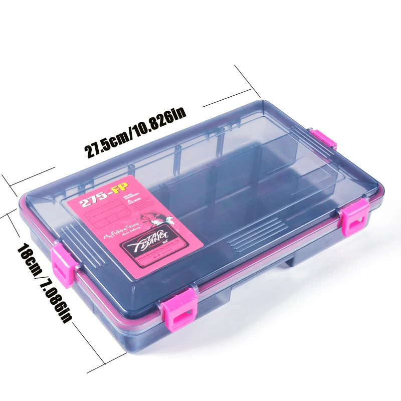 Compact Multi-Compartment Fishing Accessory Organizer Box