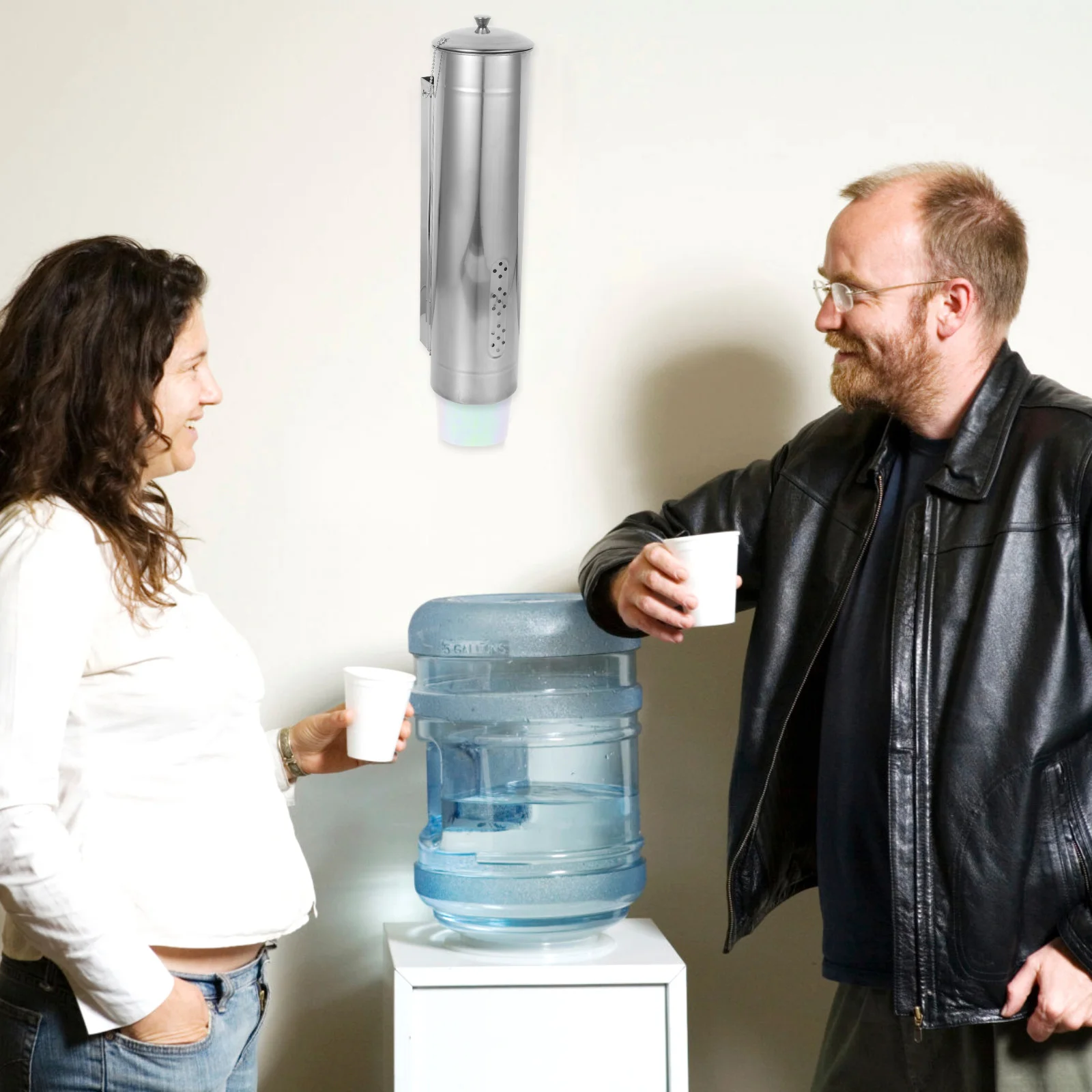Coffee Cups Home Paper Distributor Household Stainless Steel Water Dispenser Holder Wall