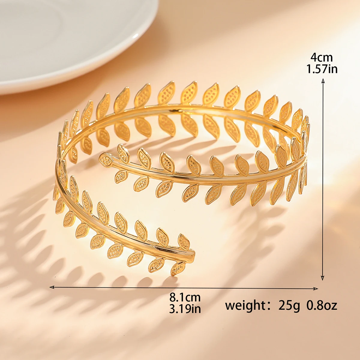 1PC Women's European and American Fashion Gold Geometric Arm Chain Bracelet, Date Travel Banquet Party Festival Dress up Gift