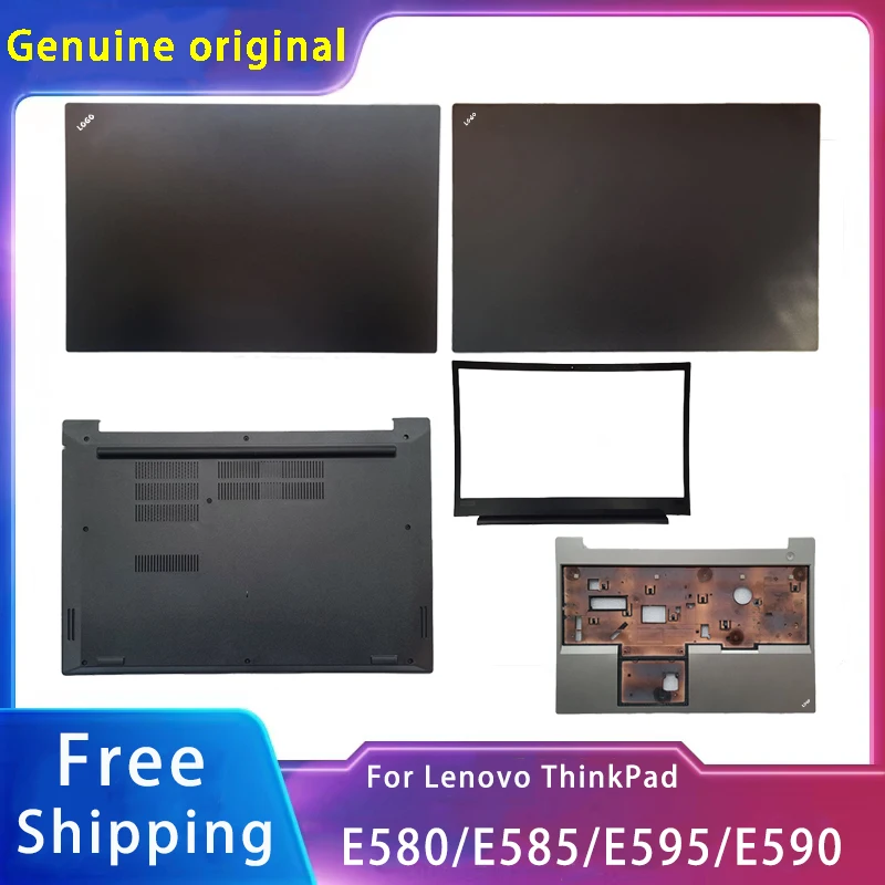 

New For Lenovo ThinkPad E580 E585 E595 E590; Replacemen Laptop Accessories Lcd Back Cover/Front Bezel/Palmrest/Bottom With LOGO