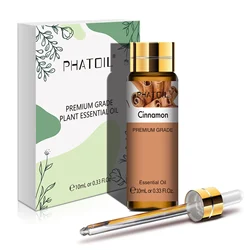 PHATOIL Aromatic Essential Oil Blend: Sandalwood & Lemon Infusion - 10ml for Diffuser and DIY Projects (Cinnamon)