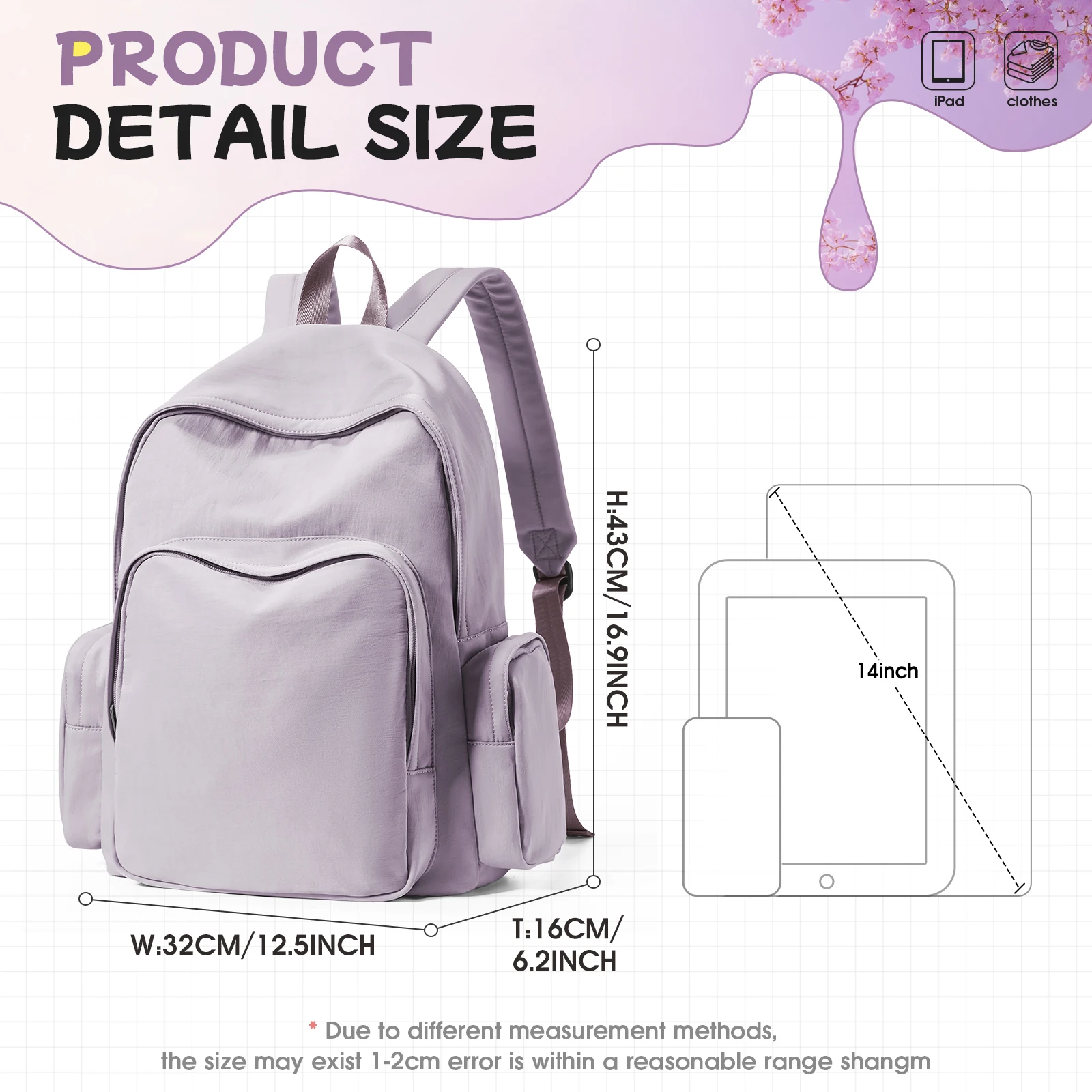  School Bag for Teenagers Girls Boys College Students 15.6-inch Laptop Bags Casual School rucksack, Primary Middle High Bookbag