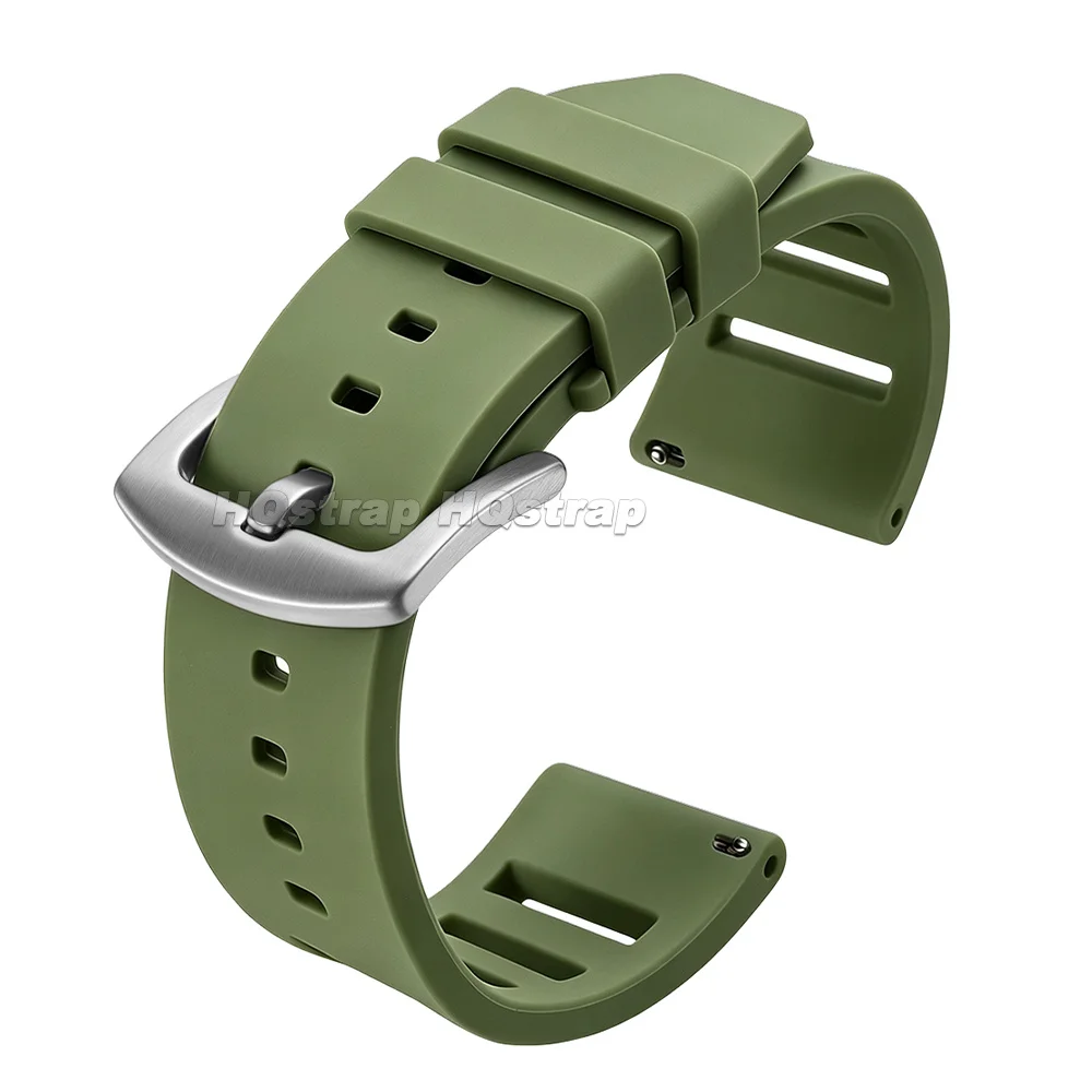 Waterproof Sport Silicone Watch Strap - Quick Release Soft Bracelet Replacement