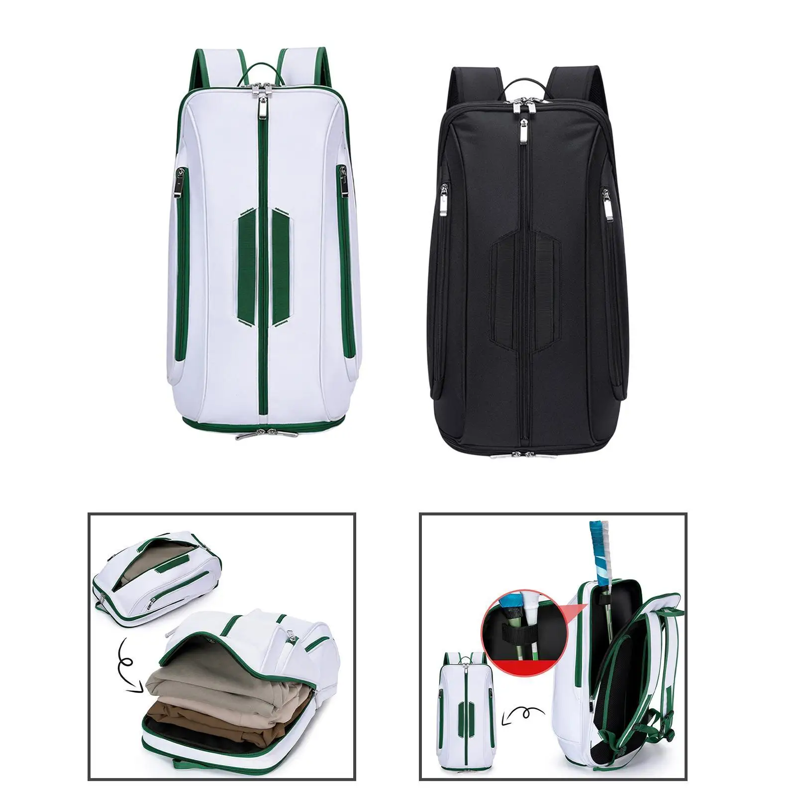 Pickleball Backpack Tennis Bag Paddle Holder Shock Resistant Pickleball Racket Bag with Shoe Compartment for Men Women Pickleball Backpack Tennis Bag Paddle Holder Shock Resistant Pickleball Racket Bag with Shoe Compartment for Men Women