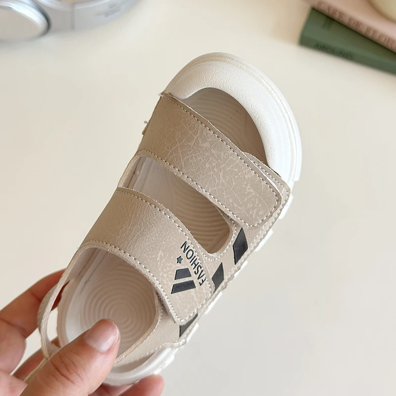Children's Summer Beach Sandals - Stylish Soft Toe-Covered Footwear
