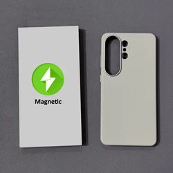 Custodia per telefono in pelle eco-sostenibile di lusso con ricarica wireless magnetica e protezione anti-graffio