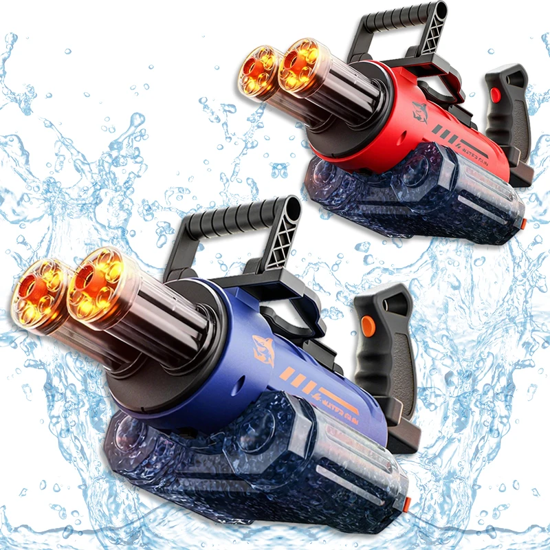 Electric Rotating Water Gun With Light Spray For Beach And Pool_voghion.com
