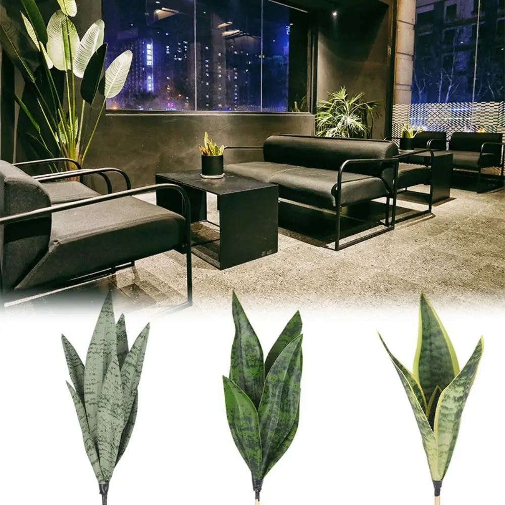 Photo Props Floral Arrangement Lifelike Greenery Orchid Grass ArtifIcial Snake Plant Sansevieria Trifasciata Prain