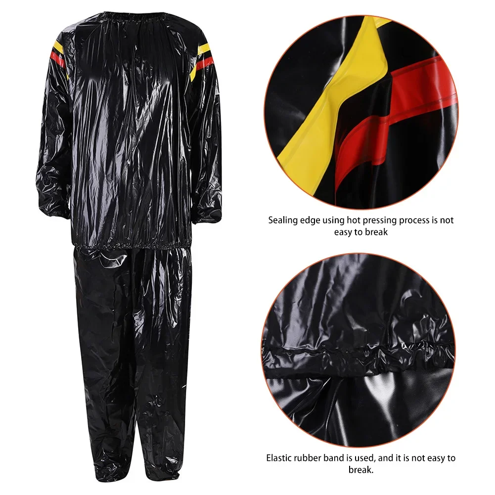 Fitness Weight Loss Sweat Sauna Suit Exercise Gym Anti-Rip Waterproof Fat Burning sports suit