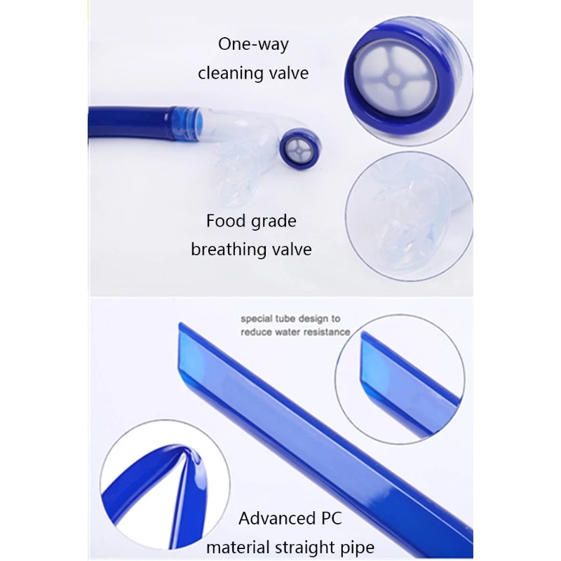 2025 Professional Comfort For Beginners Swimming Diving Breathing Tube Snorkeling Dry Silicone Snorkel Sea Pool Diving Accessory 3