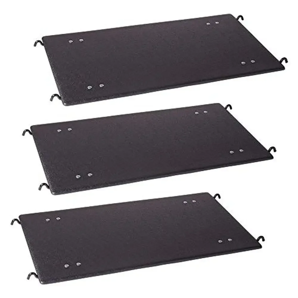 Durable Plastic Cat Deluxe Platforms Set of 3 Comfortable Lounge Attach at Any Height Extra-Wide Perch Sturdy Floor Divider