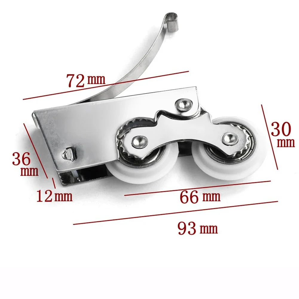 Sliding Door Roller Double Wheel Wardrobe Door Pulley Roller Silent Sliding Wheel Casement Pulley Cabinet Hardware