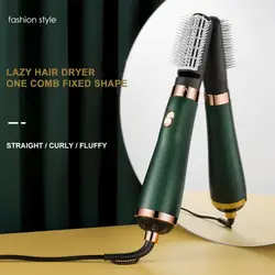 Hot Air Brush One Step Hair Dryer And Styler Volumizer 3 In 1 Ion Hair Curler Salon Hair Straightener Curler Comb Electric Comb